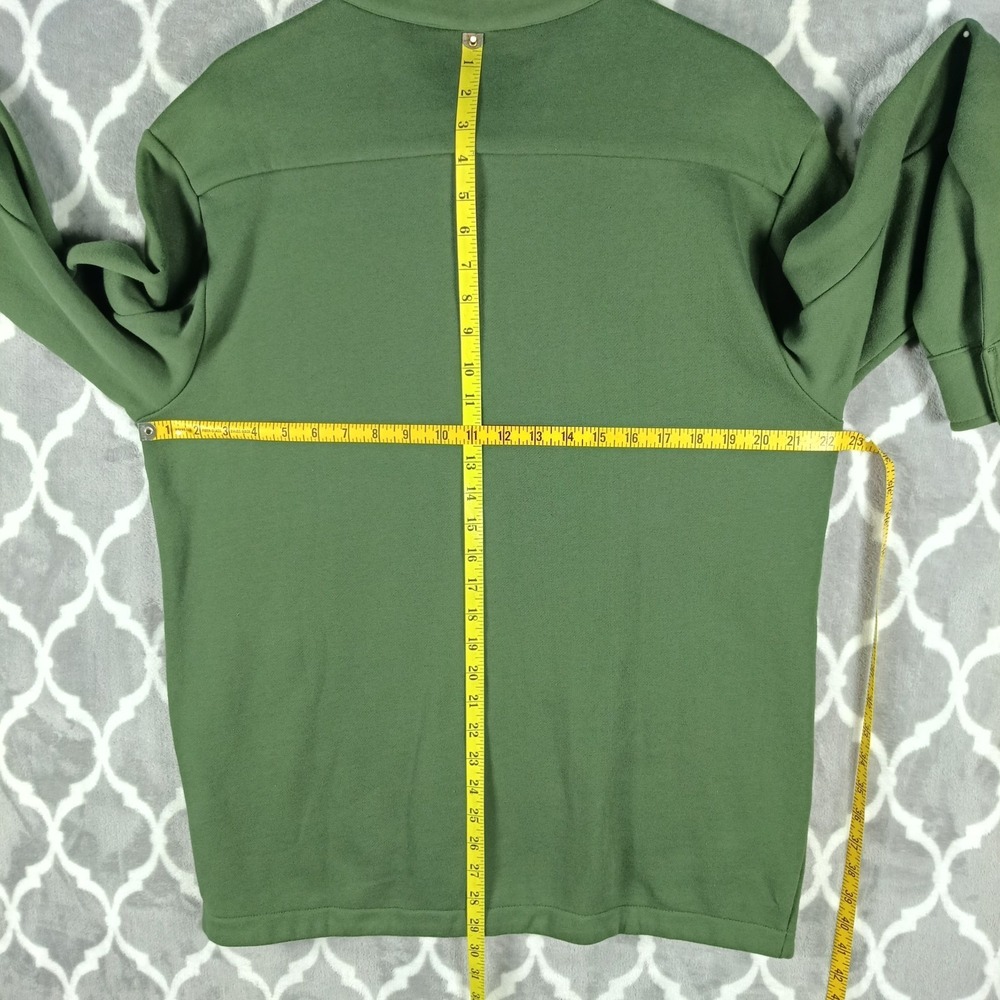 Banana Republic Shacket Men Large‎ Green Shirt Jacket Overshirt Stretch Cotton - Picture 4 of 11